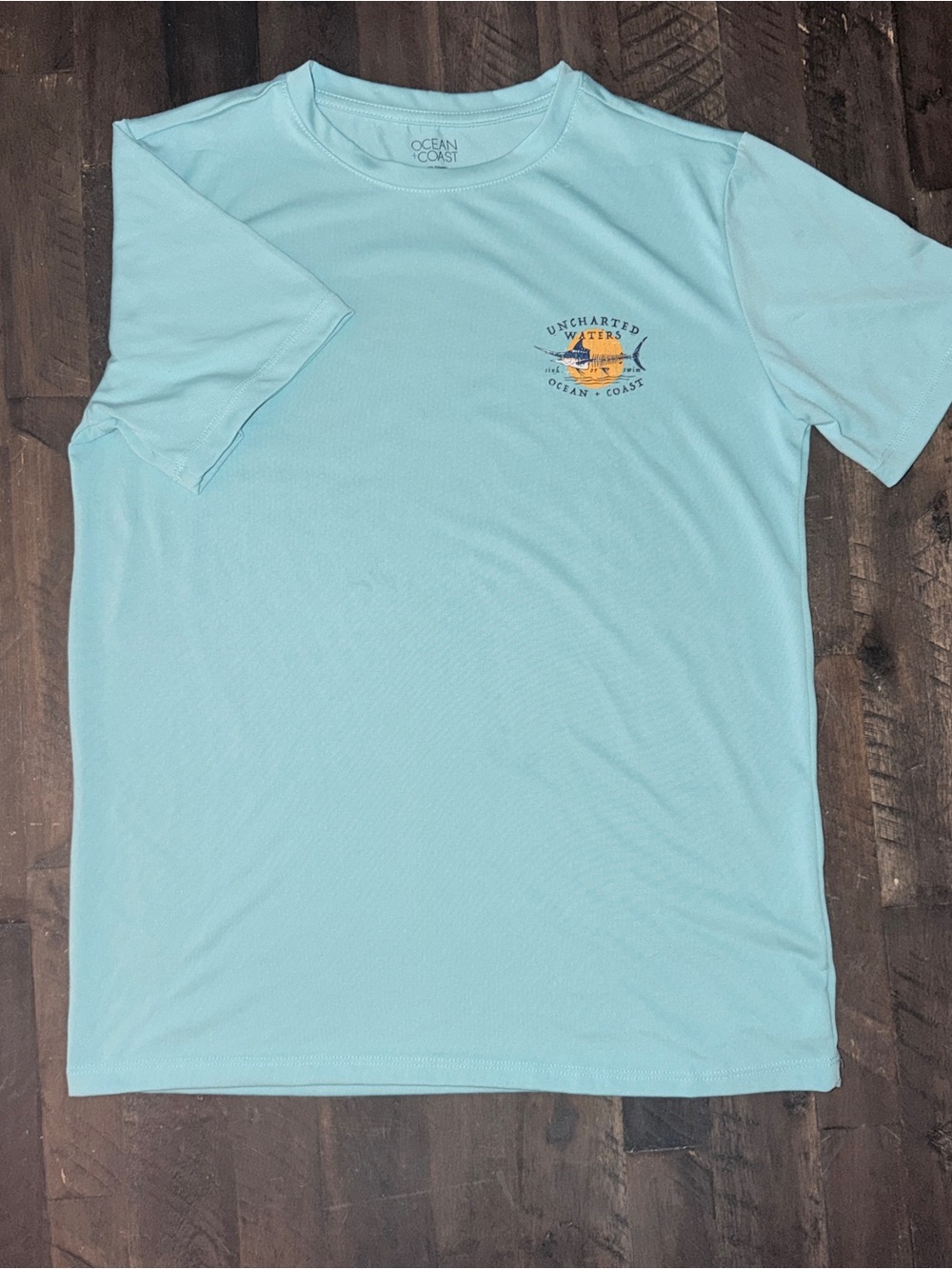 Light Blue Graphic Tee - Uncharted Waters